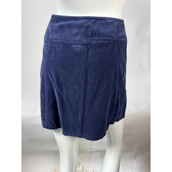 Express EXP Jeans Vintage Womens Cotton Velvet Skirt Navy Size 5/6 - Picture 7 of 15